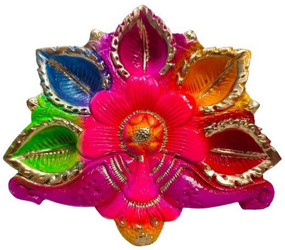 MUKHERJEE HANDICRAFTS: TRANSFORMATION OFLIFE........ T5-CSP-5 Terracotta Table Diya(Height: 1 inch)