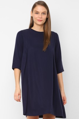 Allen Solly Women A-line Dark Blue Dress