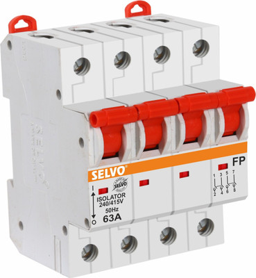 Selvo FOUR POLE ISOLATOR 63A GSELISO13008 MCB(4)
