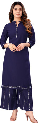 ESTALIO Women Kurta Palazzo Set