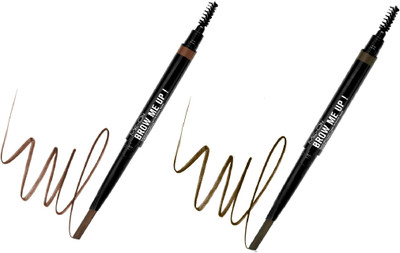 Me-On Brow Me Up Pack Of 2 (Brown & Dark Brown)(02 Brown, 03 Dark Brown)