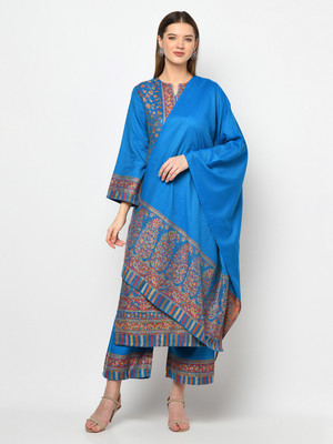 Safaa Acrylic Blend Self Design Salwar Suit Material