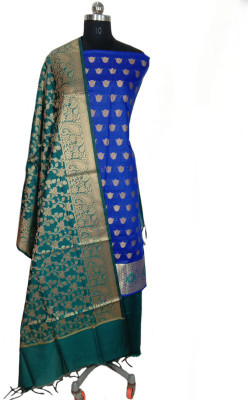 The SDF India Cotton Silk Self Design Salwar Suit Material