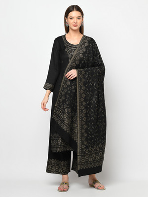 Safaa Acrylic Blend Self Design Salwar Suit Material