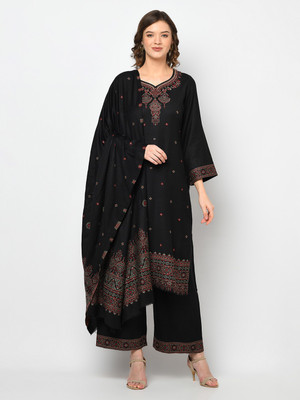 Safaa Acrylic Blend Self Design Salwar Suit Material
