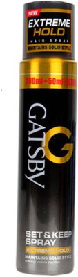 GATSBY Extreme Hold Set & Keep Spray Hair Spray(250 ml)