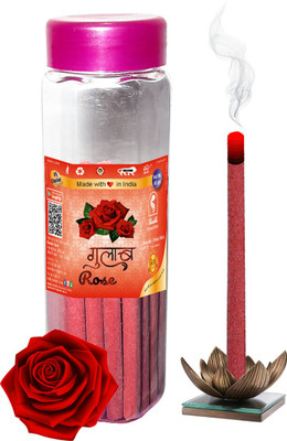 Rose Dhoop Stick (Incense Stick) Pack of 40 gram Fragrance Rose(40 g)