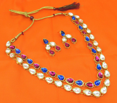 SHREE MAULI CREATION Alloy Gold-plated Multicolor Jewellery Set(Pack of 1)