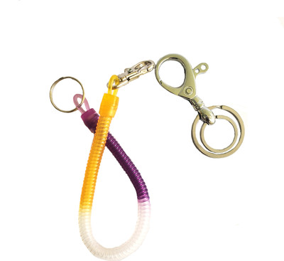 ShopTalk Spring double safety lock And Metal Hook Pack of 2 Key Chain