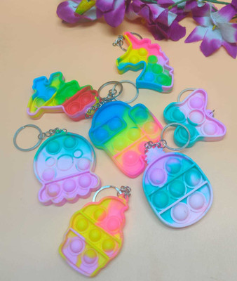 Tera13 mini keyring fidget pop it Key Chain