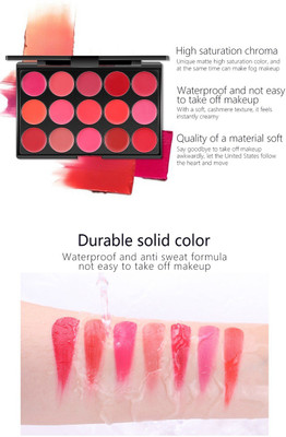 ADJD MATTIE & LONG LASTING CREAMY LIP C1REAM PALETTE(MULTI COLOR, 15 g)