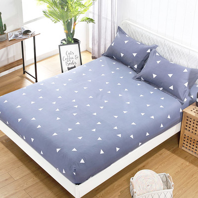 HOUSE OF QUIRK Elastic Strap Queen Size Stretchable Mattress Cover(Grey)