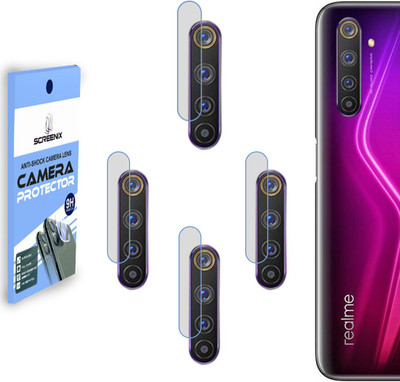 SCREENIX Back Camera Lens Glass Protector for REALME 6 PRO [Flexible Polycarbonate Material](Pack of: 4)