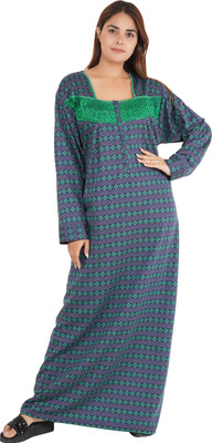 NACNO Women Nighty(Multicolor)