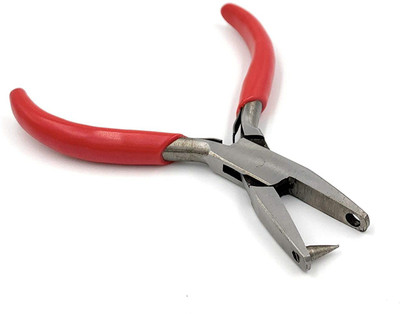 fozti Hole Punching Plier Multipurpose Plastic Coated for Punching Holes in Leather, Metal Sheets & Plastic. Jewellery Making, Jewellery Repair, Model Making & Hobby Crafts DIY Punch Plier(Length : 5 inch)