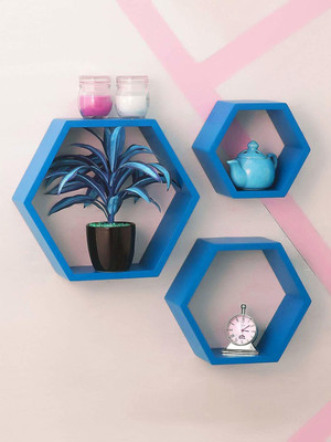 Hindwood Wall Decoration Straight Shelf Set of Three Hexa Designer Wall Rack and Wall Shelves for Living Room/Bedroom and Room Furniture / Wallshelf Set of Three Hexa Designer Wall Rack and Wall Shelves for LivingRoom/Bedroom and Room Furniture. Wooden Wall Shelf (Number of Shelves - 3, MDF (Medium Hindwood Wall Decoration Straight Shelf Set of Three Hexa Designer Wall Rack and Wall Shelves for Living Room/Bedroom and Room Furniture / Wallshelf Set of Three Hexa Designer Wall Rack and Wall Shelves for LivingRoom/Bedroom and Room Furniture. Wooden Wall Shelf (Number of Shelves - 3, MDF (Medium