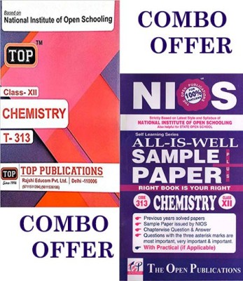 Nios Top Chemistry 313 Combo Guide Book Get Free Sample Papers All Is Well EM(Paperback, Top Publication, The Open Publication)