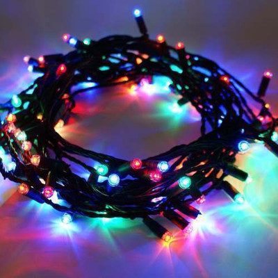 KAVANA 36 LEDs 9.88 m Multicolor Flickering String Rice Lights(Pack of 1)