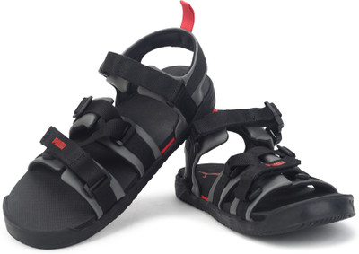 PUMA Prime X Men Sandals(Black , 6)