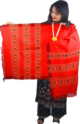 ARUNA KULLU HANDLOOM Woven Pure Wool Women Stole