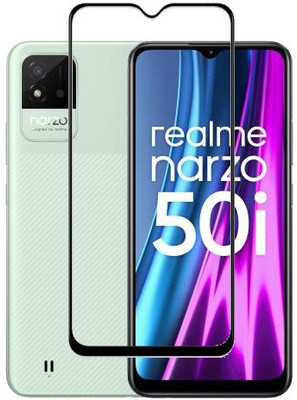 MaxR Edge To Edge Tempered Glass for Realme Narzo 50i(Pack of 1)
