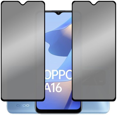 PhoneBukket Edge To Edge Tempered Glass for OPPO A16(Pack of 2)