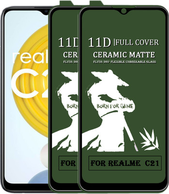 MaxR Edge To Edge Screen Guard for REALME C21(Pack of 5)