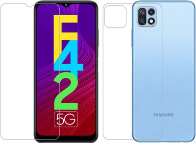 Vatsin Front and Back Screen Guard for Samsung Galaxy F42 5G(Pack of 2)