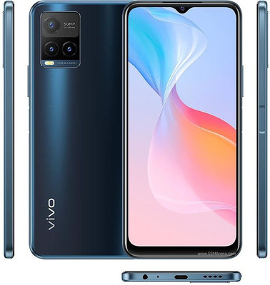 SOMTONE Front and Back Tempered Glass for vivo Y21s(Pack of 1)