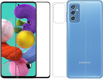 Vatsin Front and Back Tempered Glass for Samsung Galaxy M52 5G(Pack of 2)