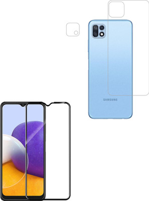 Vatsin Front and Back Tempered Glass for Samsung Galaxy F42 5G(Pack of 3)