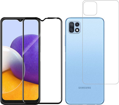 Vatsin Front and Back Tempered Glass for Samsung Galaxy F42 5G(Pack of 2)