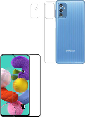 Vatsin Front and Back Tempered Glass for Samsung Galaxy M52 5G(Pack of 3)