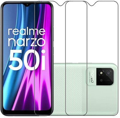 MaxR Tempered Glass Guard for Realme Narzo 50i(Pack of 2)