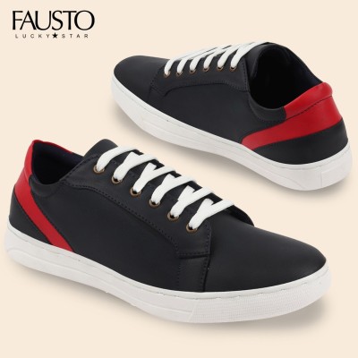 FAUSTO Trending Outdoor Walking Travel Street Casual Outfit Comfort Shoes Mojaris For Men(Navy)