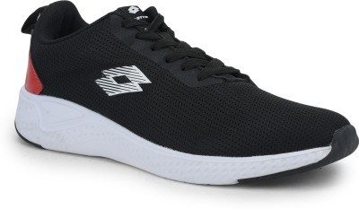 LOTTO Lotto Men Vega Running Shoes Black/White Running Shoes For Men(Black)