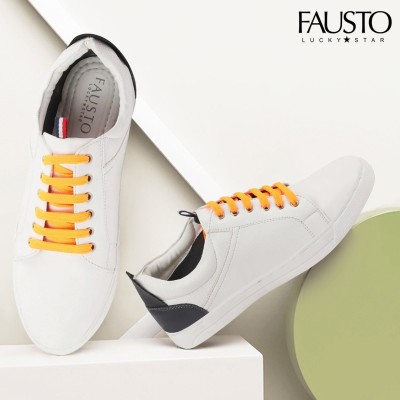FAUSTO Casual Outdoor Fashion Lightweight Comfortable Lace Up Shoes Mojaris For Men(Multicolor)