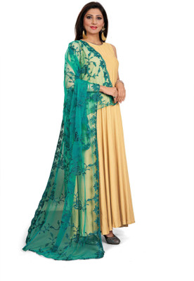 S And H Designer Net Embroidered Women Dupatta