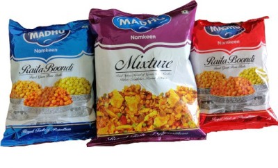 Madhu TAM TAM MIXTURE 400G+ SADA BOONDI 200G+ MASALA BOONDI 200G(3 x 266.67 g)