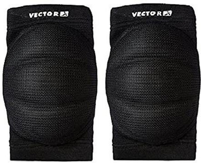 VECTOR X Padded Moulded Kneepad Knee Support SIZE LARGE ( Pack Of 1 Pair) Knee Support(Black)