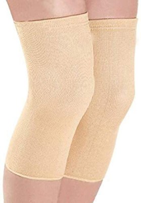 HEAREAL HEALTH CARE High Quality 4 Way Stretchable Lycra Knee Cap for Quick Pain Relief Knee Support(Beige)