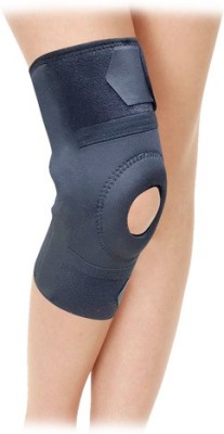 COIF Open Patella Brace without Hinge Knee Support (Free Size, Black) Knee Support Knee Support(Black)