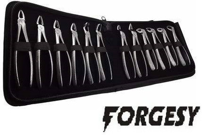 Forgesy Dental Forceps for Extraction of Tooth- Set of 12 Pcs Utility Forceps Utility Forceps
