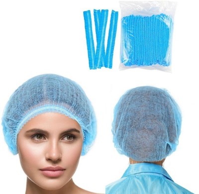 Control D Disposable Hair Nets Blue Hair Net Non Woven Surgical Caps Bouffant Caps Surgical Head Cap(Disposable)