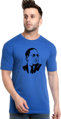 StyCon Graphic Print Men Round Neck Blue T-Shirt