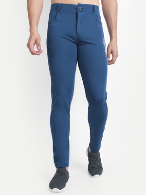 kysen Solid Men Blue Track Pants