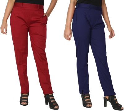 PINOVO Regular Fit, Relaxed Women Multicolor Trousers