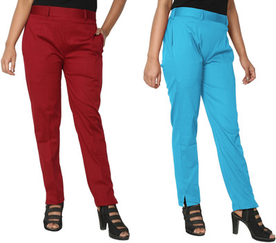 PINOVO Regular Fit Women Multicolor Trousers