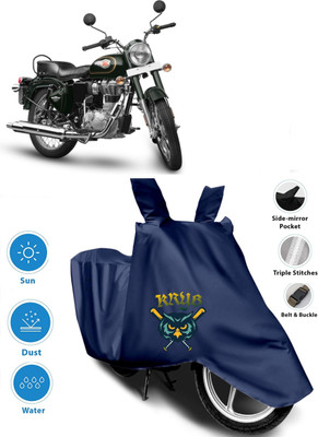 AUTOCAD Waterproof Two Wheeler Cover for Royal Enfield(Bullet 350, Blue)