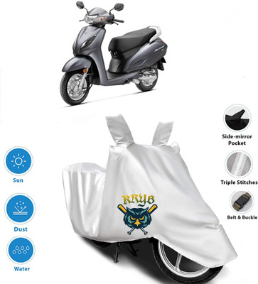 AutoGalaxy Waterproof Two Wheeler Cover for Universal For Bike(Activa 6G, Silver)